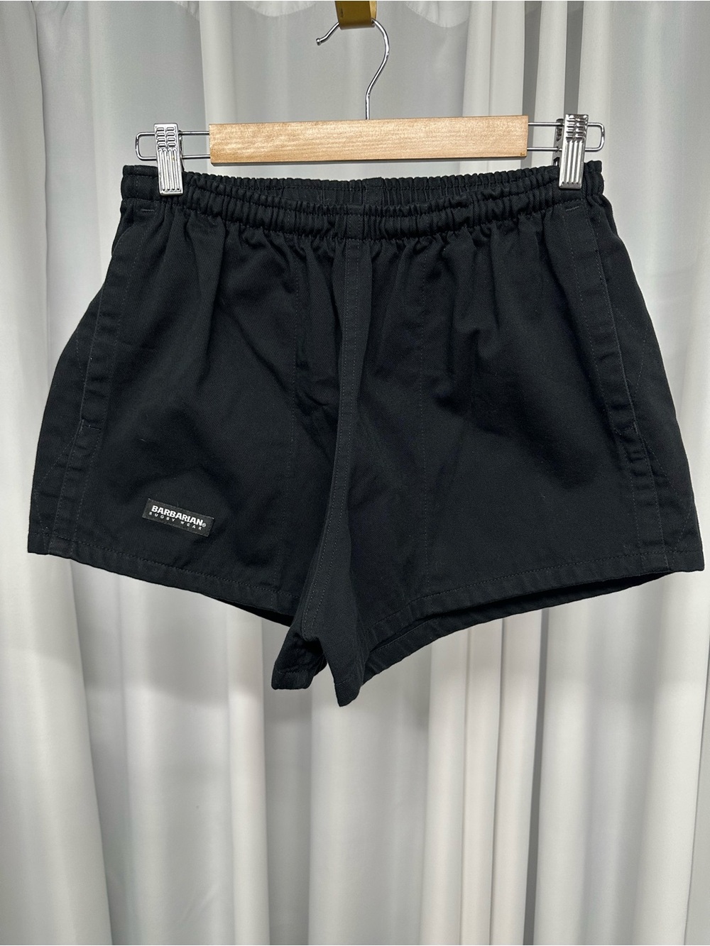 Barbarian black rugby wear Drawstring Shorts medium M men’s preowned